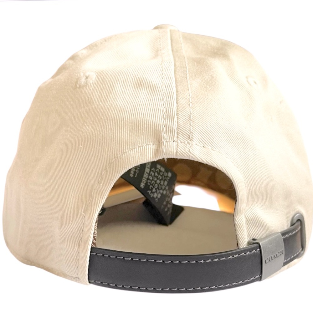 NWT COACH Embroidered Baseball Hat In The Color Chalk. This Is A Size M/L. - Picture 5 of 12